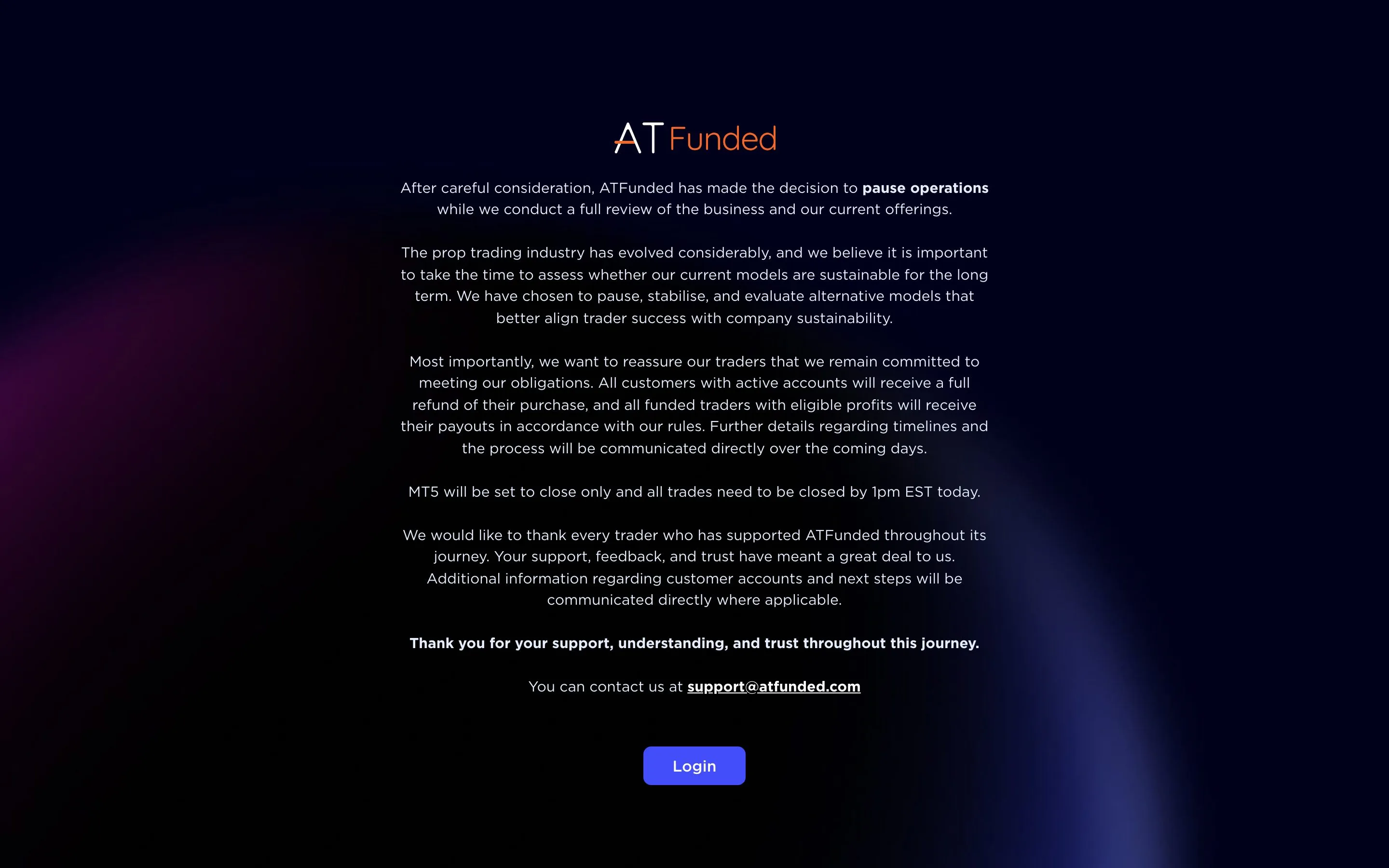 Website von Atfunded
