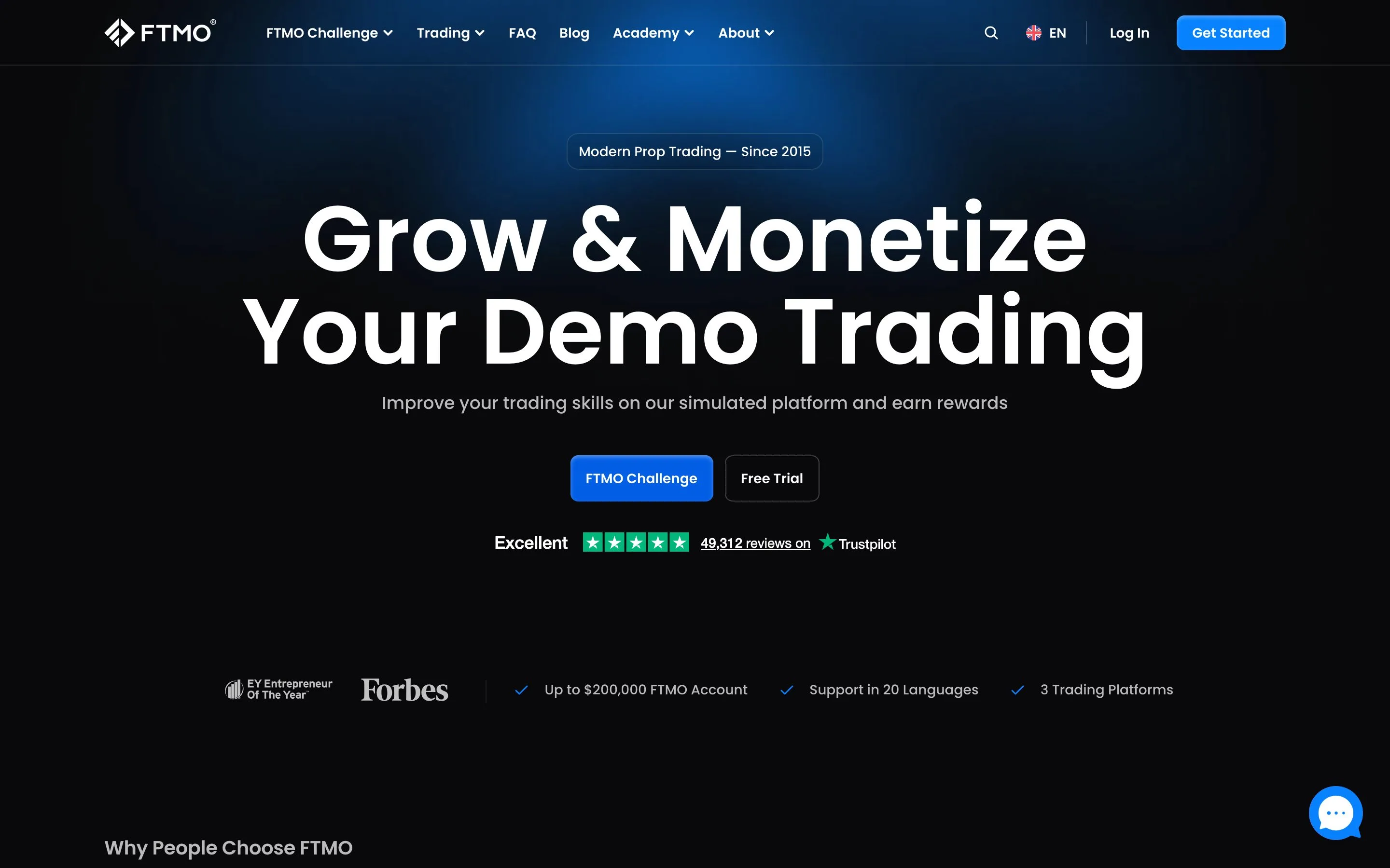 Website von FTMO