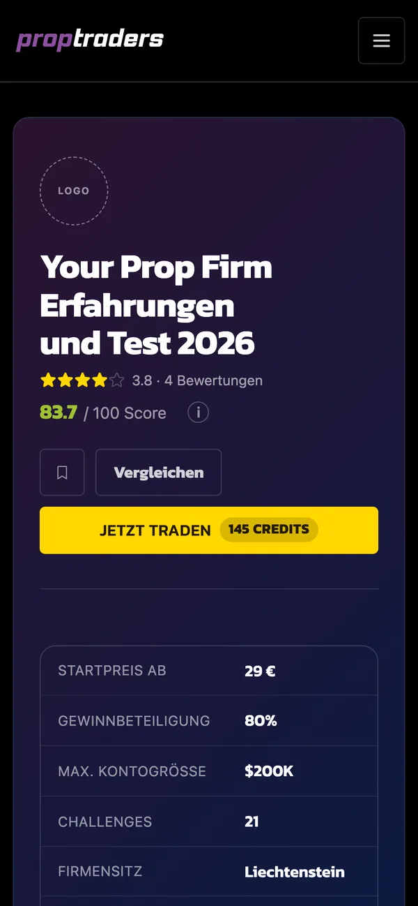 The same profile mockup on a phone